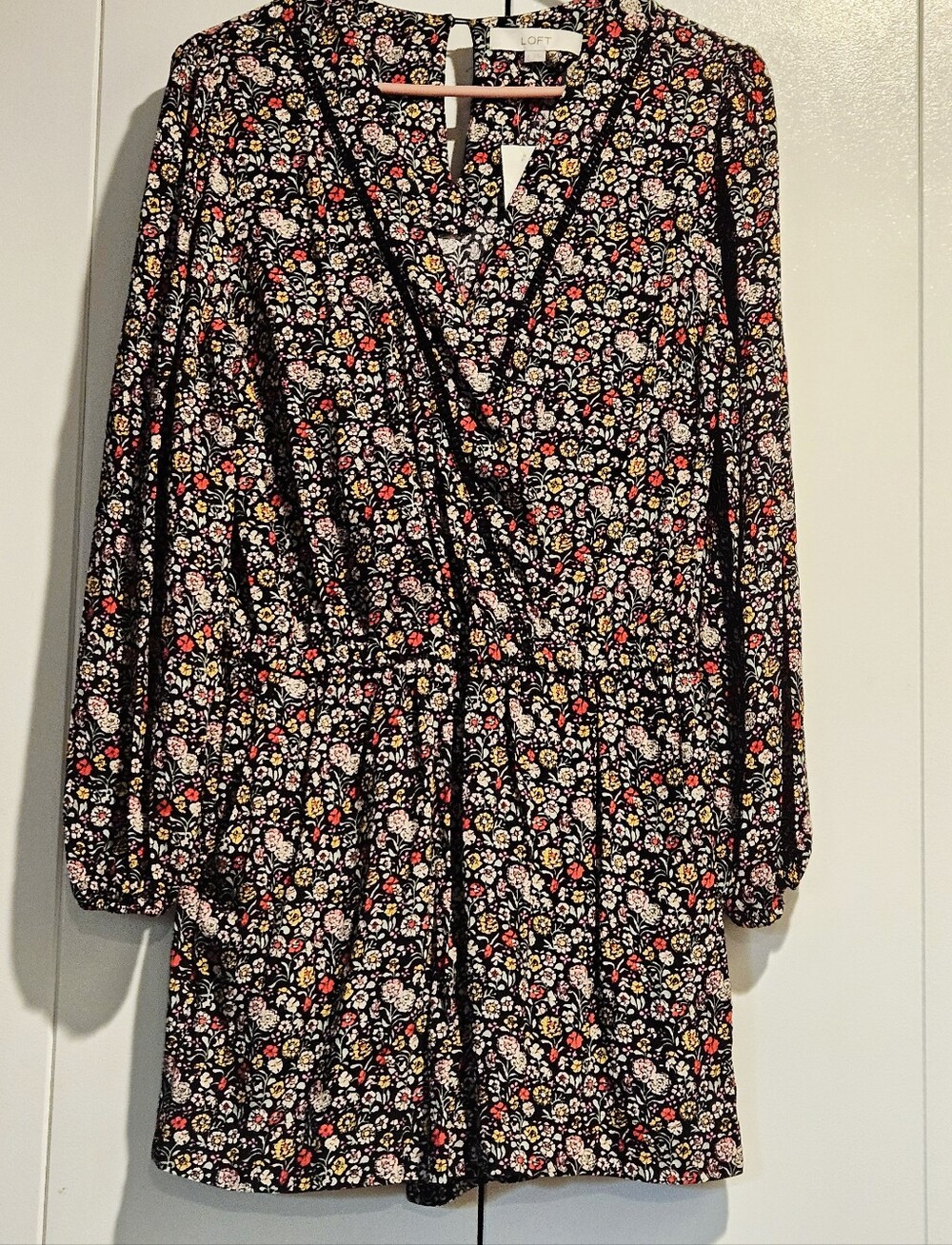 Ann Taylor Loft Floral Wrap Romper Size Small New With Tags!